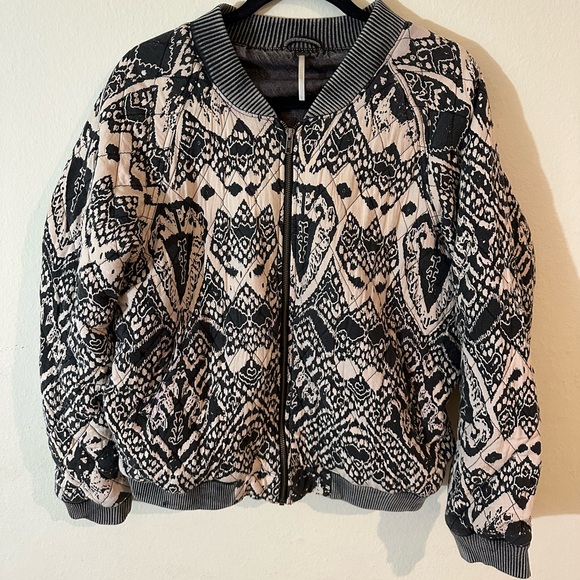 Free People Jackets & Blazers - Free People Love Story Ikat Quilted Bomber Jacket